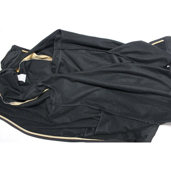 Nike men's retro style black gold full zip mock‎ neck training track jacket XL - Picture 6 of 12